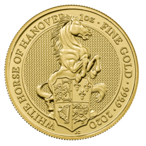 Queen's Beast White Horse of Hanover Gold Coin